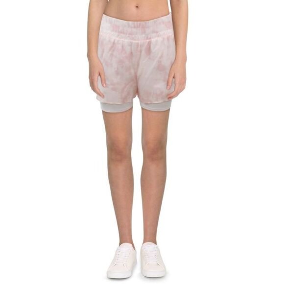 NWOT Max Studio Women's Pink Smocked Midi Daytime Athletic Shorts. Size‎ XL - Picture 1 of 16